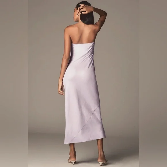 NWT Anthropologie The Tilda Linen Blend Slip Dress - Picture 2 of 4